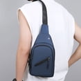 thumbnail image 1 of Men's Adjustable Chest Bag for Outdoor Sports with Waterproof Design and Multiple Compartments, 1 of 6