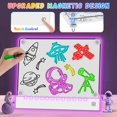 thumbnail image 2 of Pizarra de Dibujo LED Recargable YONHAN con 7 Colores y 4 Imanes, 2 of 7
