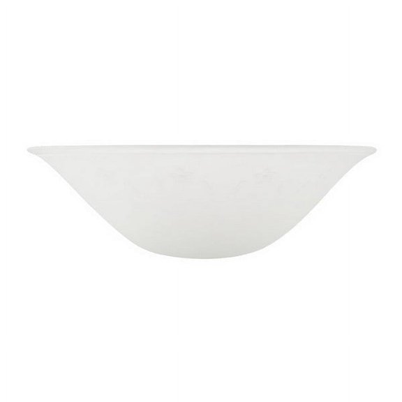 Aspen Creative 23118-01, Frosted Replacement Glass Shade for Medium Base Socket, 15-5/8" D x 5" H
