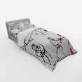thumbnail image 2 of Ambesonne Japanese Bedding Set 3 Pcs, Samurai Katana, Twin, Red Black, 2 of 2