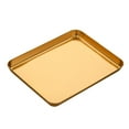 thumbnail image 2 of Tnarru Plateau de Four en Acier Inoxydable Compact et Robuste, Plateau à Biscuits Multifonction, Assiette Plate, Plat pour Rouler le Riz et Cuire à la Vapeur pour Griller, Or, 2 of 8
