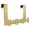 Gold-7.5 Inch-4 T-Hooks, Fits 1-3/4" Thick Door, variant on No-drill Extra Long Shower Hooks Fits 3/8" Thick Door Heavy Duty Stainless Steel Towel For Frameless Glholds Bathrobe (white 3 T-hooks)