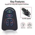 thumbnail image 3 of AlveyTech Keypad for 4 Key VR2 Joystick Controller - Pad for Drive, Golden, Jazzy, Merits, and Rascal Electric Mobility Power Chair with VR2 Controllers (RECPART1129 / MBZ00058 / P77909 / 503066), 3 of 8