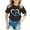 Black, variant on Kid Girls Cute Graphic Round Neck Short Sleeve Tee Summer Casual T Shirt Girls Tops, Tees & Shirts Orange 120/7 Y—8 Y