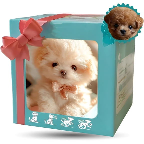 BESTSKY New Realistic Interactive Robot Dog Puppy Toy Robotic Puppy Dog Realistic - Walking, Barking, Tail Wagging Electronic Pet Gift