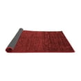 thumbnail image 2 of Ahgly Company Indoor Round Abstract Red Modern Area Rugs, 3' Round, 2 of 4