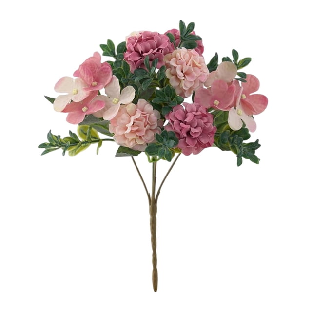 Ramo artificiales, arreglos florales, de de seda, para fiesta, comedor, mesa, dormitorio, decoración para sa de Rosado Baoblaze Ramo de flores