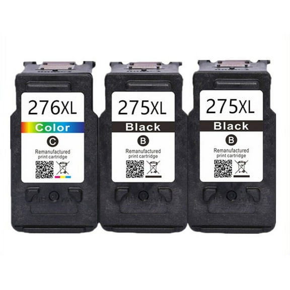 Compatible Replacement for Canon PG-275 XL CL-276 XL Ink for Canon PIXMA TR4700 TR4722 TS3520 275XL 276XL (2 Black & 1 Color)