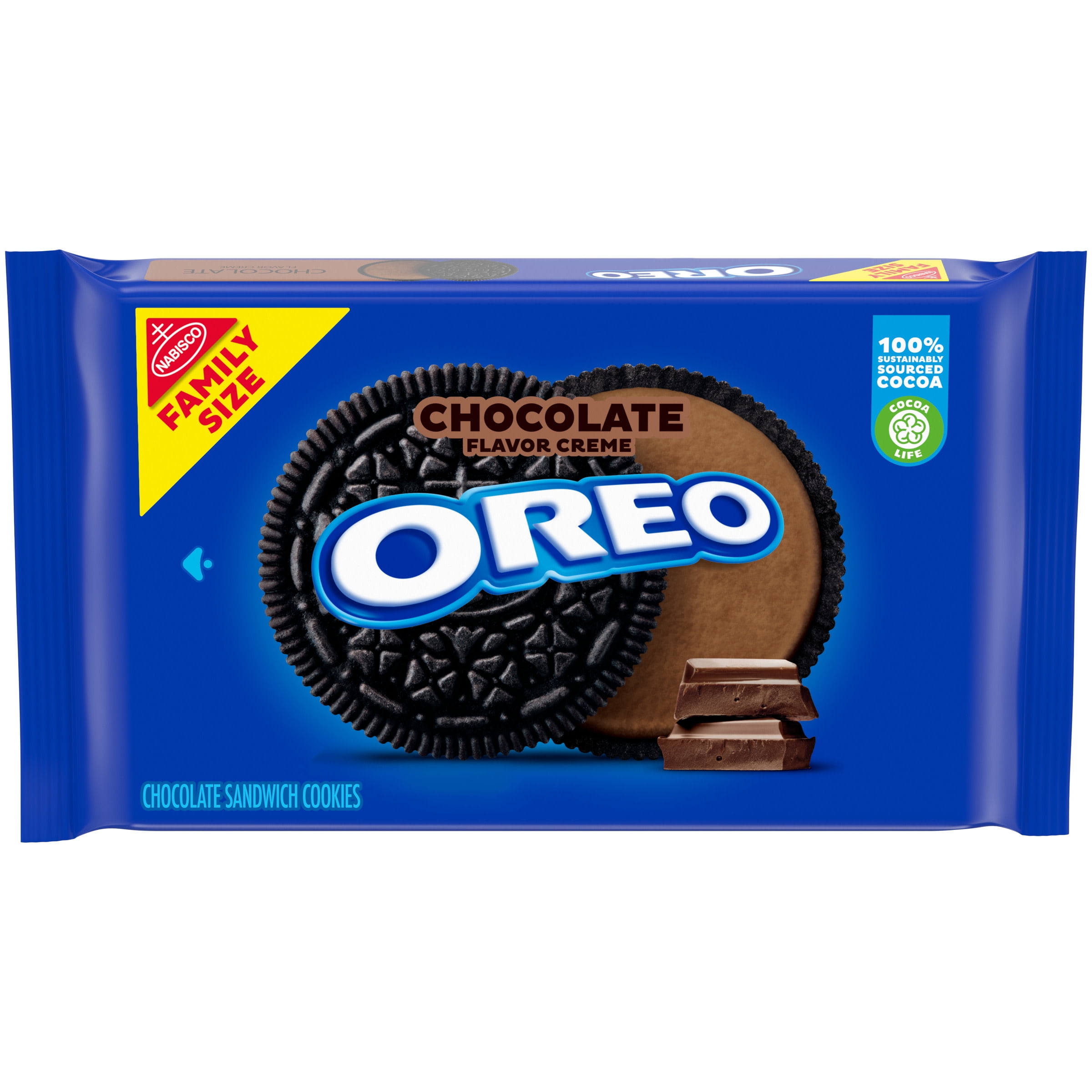 OREO Chocolate Flavored Creme Chocolate Sandwich Cookies, Family Size