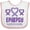 White and Pink, variant on Inktastic Epilepsy Awareness Month Ribbon Girls Baby Bib