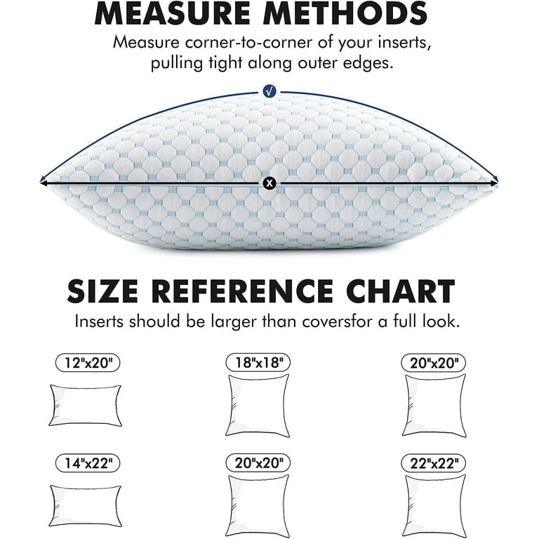 Pillow Insert Size Chart How Do You Measure Throw Pillows MY ARMOR