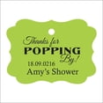 thumbnail image 1 of 100 Pcs Cadeaux Personnalisés pour Baby Shower Tags Citation Personnalisée Merci d'Être Allé par Baby Shower Cadeau Suspendre Tags, 1 of 1