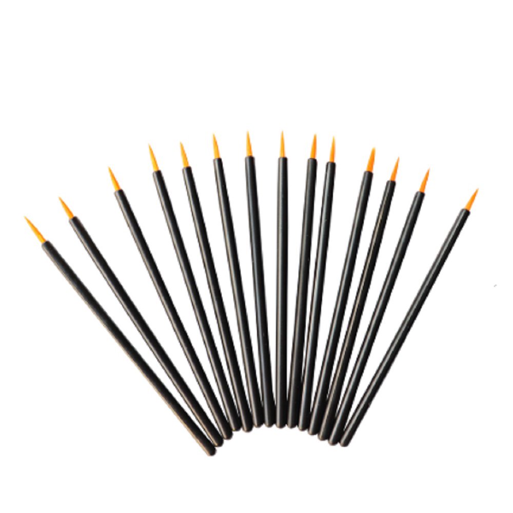 100pcs Disposable Eyeliner Brushes With Covers On the Hair Beauty