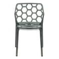 thumbnail image 3 of Modern Dynamic Dining Chair, Set of 2 - Transparent Black, 3 of 7