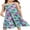 Multicolor, variant on Girls Summer Flowy Dress Spaghetti Straps Sleeveless A Line Printed Casual Sundress 6-12Y