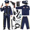 thumbnail image 1 of Funda de disfraz de oficial de policía para niños con accesorios, 1 of 8