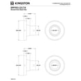 thumbnail image 2 of Kingston SRP311 Edenscape Brass Shower Rod Base (1 Pair) in Polished Chrome, 2 of 3