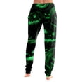 thumbnail image 5 of Hearthz Halloween Print Womens Pajamas Pants Boo Ghost Pumpkin Graphic Jogger Lounge Pants Elastic Waist Lightweight Lounge Pants Women with Cuffed Ankles, 5 of 5