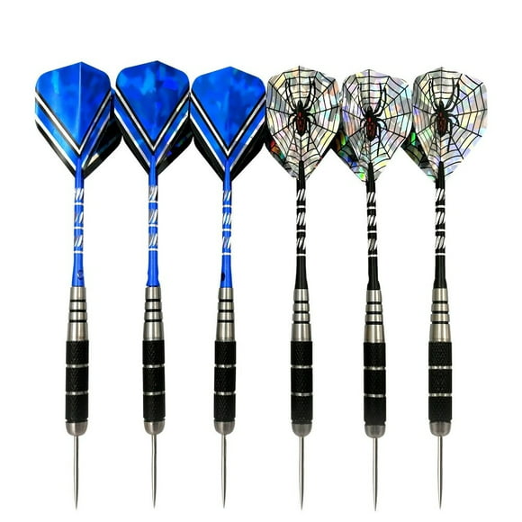 2 Sets of Professional Tungsten Darts Set Steel Accessory Set For Indoor Games, 6 Pack Steel Tip Darts, Professional