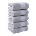 thumbnail image 5 of 5PC Bath Towels Set for Bathroom Cotton Thick Soft Absorbent Towel Set, Bathroom Towels, 5 of 6