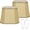 Gold, variant on Gray Lamp Shades Set of 2, 10.5" x 10"x 13" Medium Rectangle Lampshades Cut Corner Fabric Lamp Shades Replacement, Include 2 Lamp Harps, Suitable for E26 Base and Saddle Base, Easy Assembly Required