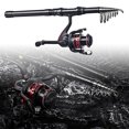 thumbnail image 2 of CAROOTU Telescopic Fishing Rod Portable Small Short Sea Pole Sea Fishing Tools Sea Saltwater Freshwater For, 2 of 7