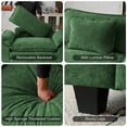 thumbnail image 6 of JULY'S SONG Oversized Accent Chair with Arms, Chenille Comfy Cloud Sofa Chairs in Living Room, Cozy Chair and a Half with Deep Seat, Modern Reading Chair for Bedroom, Green, 6 of 12