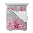 thumbnail image 7 of Grey Pink Christmas Twin XL Size Down Alternative Comforter, Lightweight Comforter Quilt Bedding Set with Pillow Shams Xmas Tree Snowflake Winter All Seasons Bed Comforter Duvet Insert 68"x98", 7 of 7