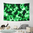 thumbnail image 6 of Easygdp Green Tie Dye Tapestry Wall Hanging, Wall Tapestries for Bedroom Aesthetic Living Room Office Decor 60x40in, 6 of 8
