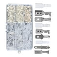 thumbnail image 1 of Kit surtido de terminales de crimpado para conectores de cables de 315 piezas, duradero, de latón con aislamiento. Plata, 1 of 7