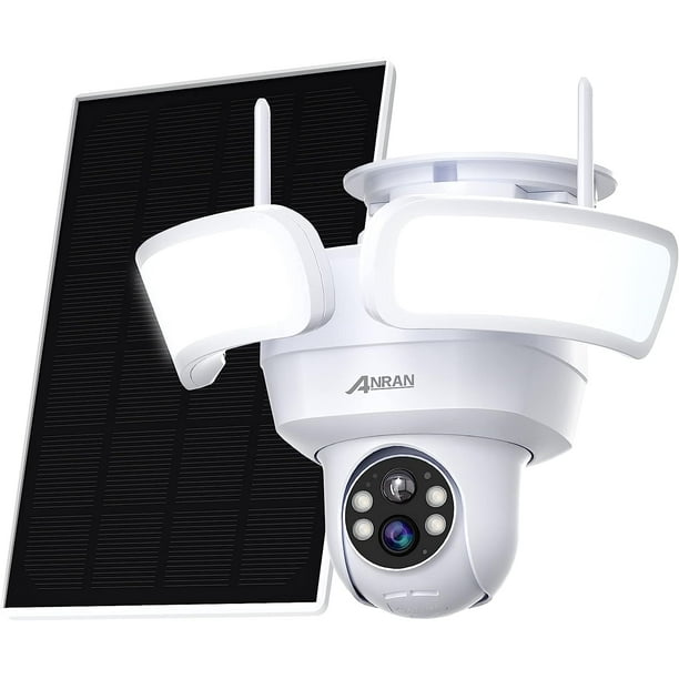ANRAN Floodlight Security Camera Wireless Outdoor with 360° PTZ, 2K