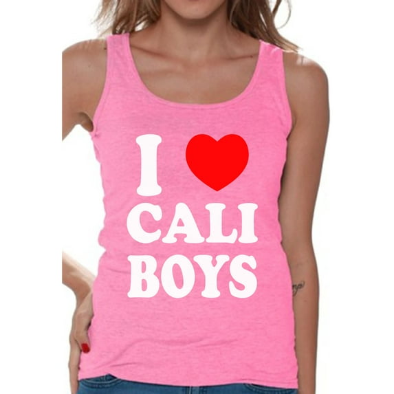 Awkward Styles I Heart Cali Boys Tank Top for Women I Love Cali Boys Tank California Sleeveless Shirt Cali Fitness Tank Gifts from California California Map Tank Top Cali Gifts