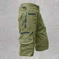 thumbnail image 4 of YLSDY Tactical Cargo Shorts for Men Loose Fit Multi-Pocket Hiking Casual Work Short Outdoor Lightweight Big and Tall Capris Green XL, 4 of 7