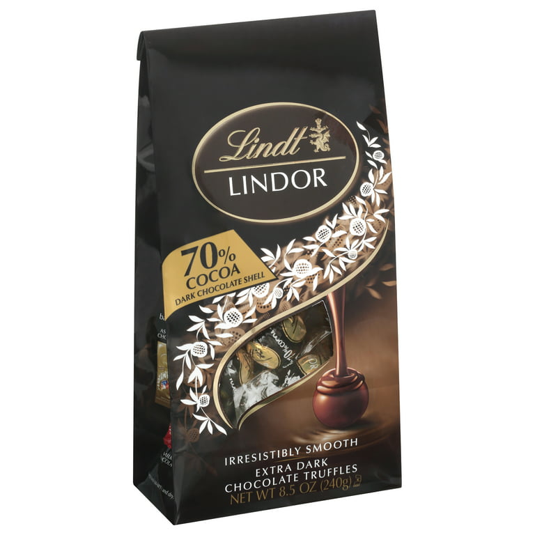Lindt Lindor Pralines Cornet 70% cacao extra chocolat noir 200g – Italian  Gourmet FR