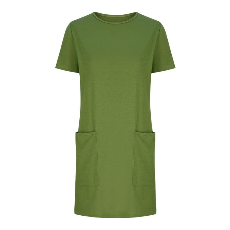 olive green t shirt dress Olive Knit Tshirt dress Medium main image 1