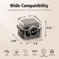 thumbnail image 2 of Six Pack Desk USB Magnetic Cable Clips, Flip-top Cord Organizer with Strong Adhesive Wire Organizer for Cable Management, Versatile Cord Holder for Nightstand, Office, Kitchen, 2 of 7