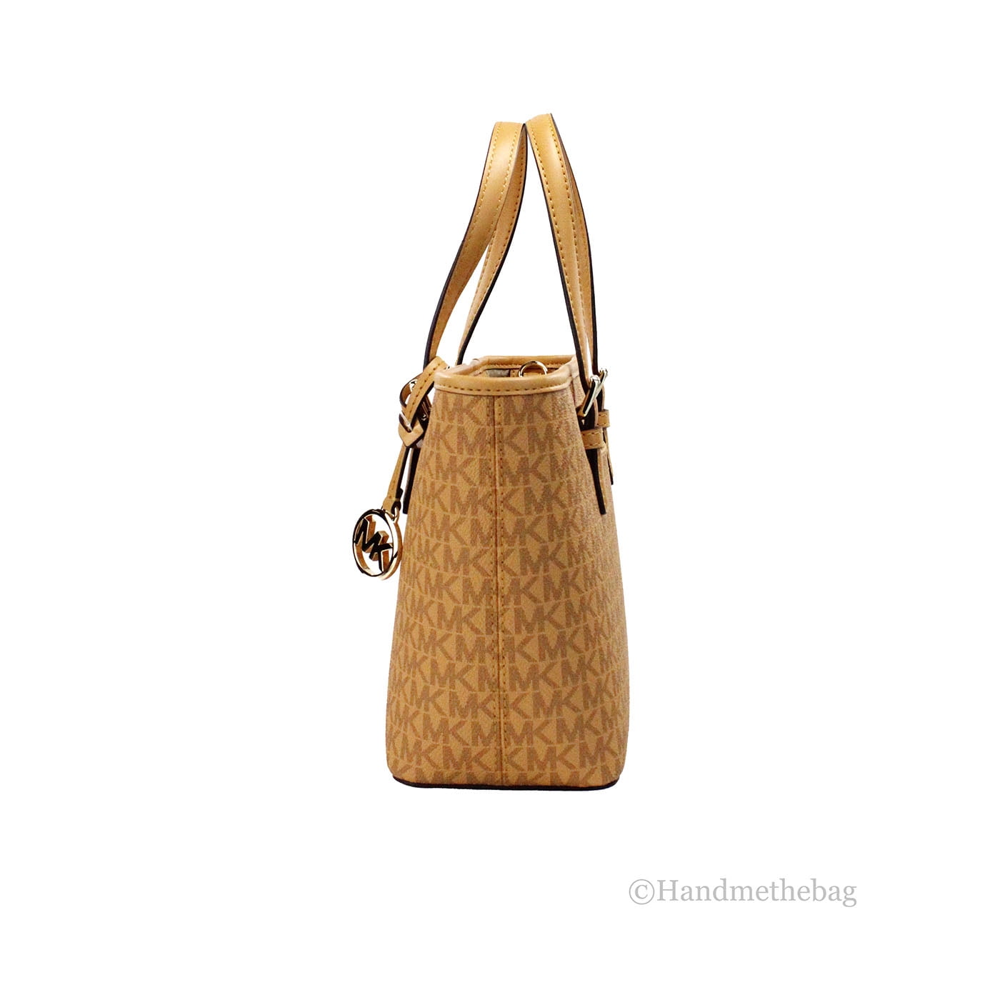 Michael Kors Jet Set Cider PVC Leather XS Carryall Top Zip Tote