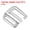 Silver Tone, variant on Uxcell 1.26" 32mm Webbing Release G Hook Buckle Adjusters for Backpack Strap, 4Pack Matte Black