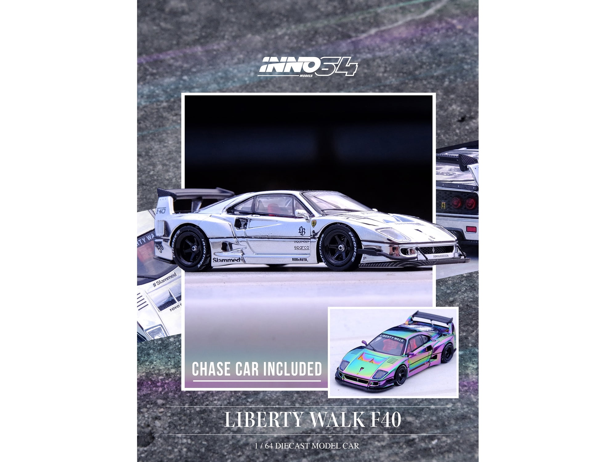 INNO リバティウォーク フェラーリF40 (クロームシルバー