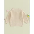 thumbnail image 4 of Bagilaanoe Newborn Baby Girl Knit Cardigan Long Sleeve Sweater Knitwear Coat 3M 6M 12M 18M Infant Fall Casual Tops Outwear, 4 of 8
