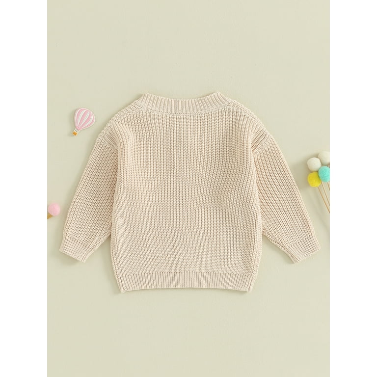 Girls Cream Cable Knit Cardigan