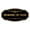 Black /Gold, variant on Victorian Beware Of Dog Sign (Walnut) - Small 3" X 6"