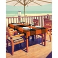 thumbnail image 2 of Outdoor Tablecloth with Umbrella Hole Rectangle 60x84inch, Halloween Plaid Spillproof Fabric Outdoor Tablecloths, Orange Black Buffalo Check Picnic/Patio Zipper Table Covers, 2 of 6