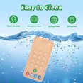 thumbnail image 3 of Funny Phone Shaped  Chew Toy - Soft Silicone, Bright Colors, Sensory Development, Motor Skills, Color Recognition, Perfect Gift For Baby, 3 of 8