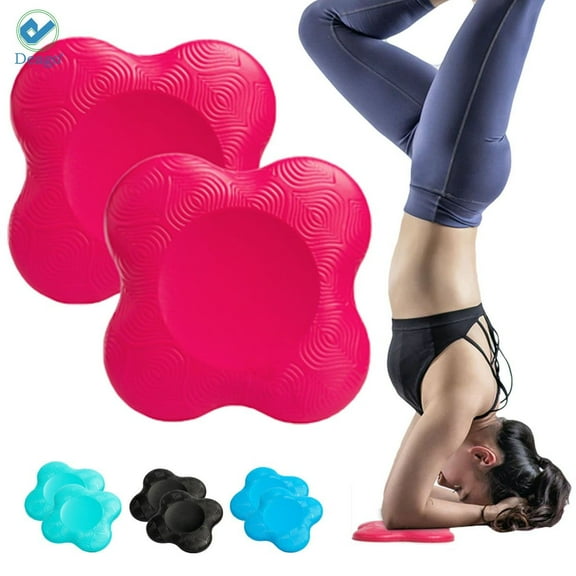 Deago Yoga Knee Pads (Set of 2) - Yoga Props and Accessories for Women/Men Cushions Knees and Elbows for Fitness, Travel, Meditation, Kneeling, Balance, Floor, Pilates