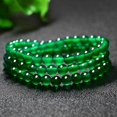 thumbnail image 2 of Pulsera de ágata verde natural - 14 mm - Código de modelo 9770 14 mm, 2 of 3