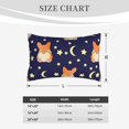 thumbnail image 6 of Naloa Corgi Lying With Moons And Stars Pillowcase, Throw Pillowcase, Wrinkle-Free, Stain-Resistant with Hidden Zipper for Bedroom Sofa - 20"x30", 6 of 9