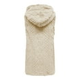 thumbnail image 5 of Women Sleeveless Sherpa Jacket Button Down Fleece Lined Hooded Jackets Soft Comfy Fuzzy Sweater Vests, 5 of 5