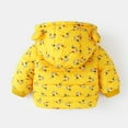 thumbnail image 5 of Vedolay Toddler Kids Winter Jackets Baby Princess Outwear Jacket Top Long Sleeve Overcoat Yellow,120, 5 of 5