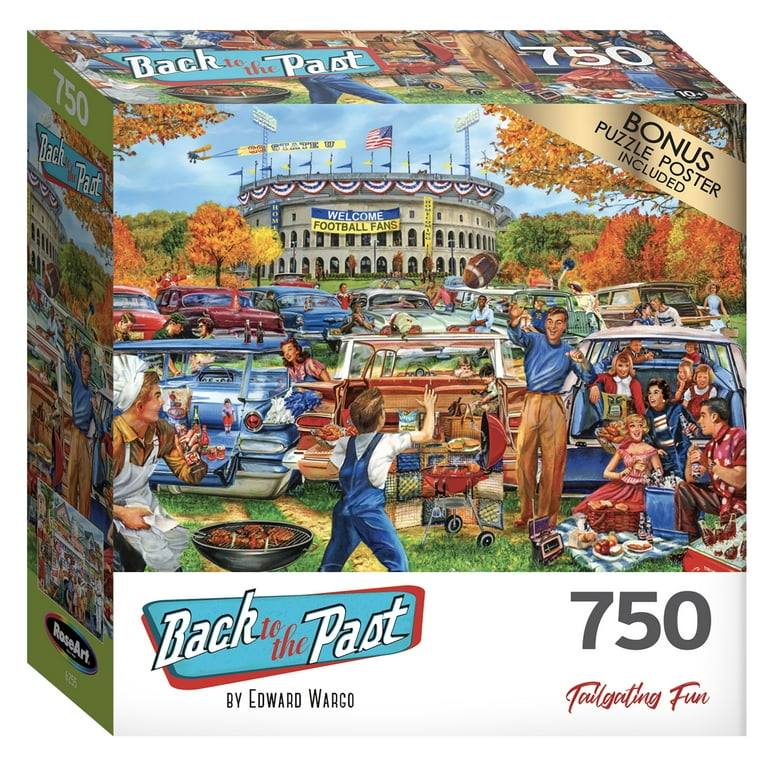Cra-Z-Art Back to the Past 750-Piece Tailgating Fun Adult Jigsaw